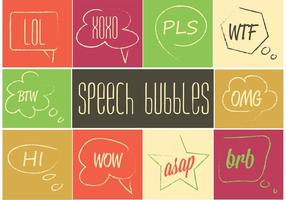 Free Speech Bubble Set  vector