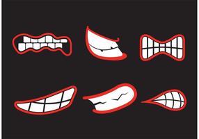 Teeth grinding vectors