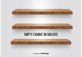 Wood Shelves vector