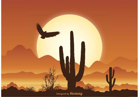 Desert Scene Illustration