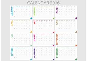 Daily Planner 2016 vector