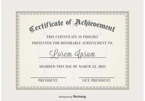 Certificate Vector Template