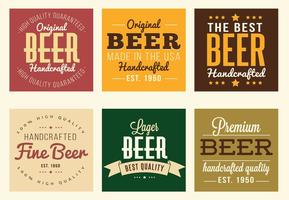 Beer Labels vector