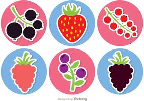Sticker Berries Vector Pack