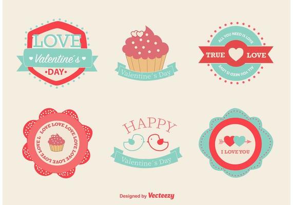 Love and Valentine Vector Labels