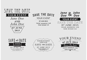 Save The Date vector