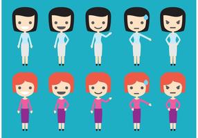 Business Women Figures  vector