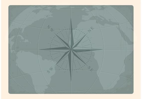 Vector Old Nautical Earth Map 