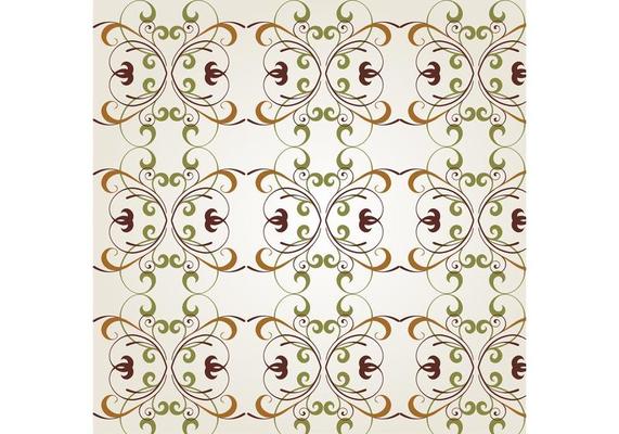 Seamless Swirly Background Vector