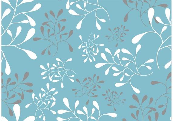 A Seamless Swirl Leaf Pattern Vector 