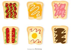 Set Of Sliced Bread Vectors