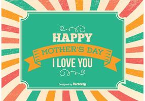 Mother's Day Retro Illustration vector