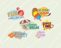 Summer Time Beach Graphics vector