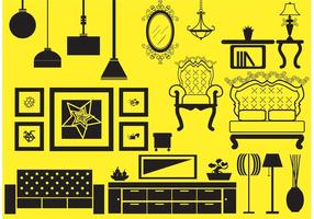 Antique and Modern Furniture Vector 