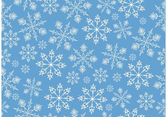 blue snowflakes background