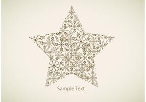 Snowflake Star Vector Background