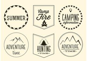 Free Vector Adventure Labels Set