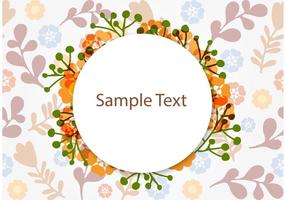 Floral Frame Background Vector