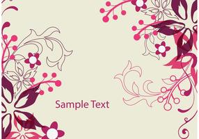 Spring Floral Vector Background