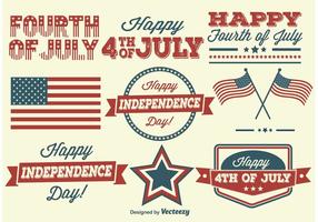 Independence Day Labels vector