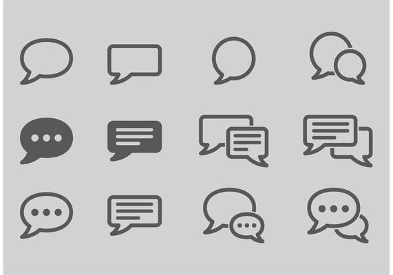 Live Chat Vector Icons