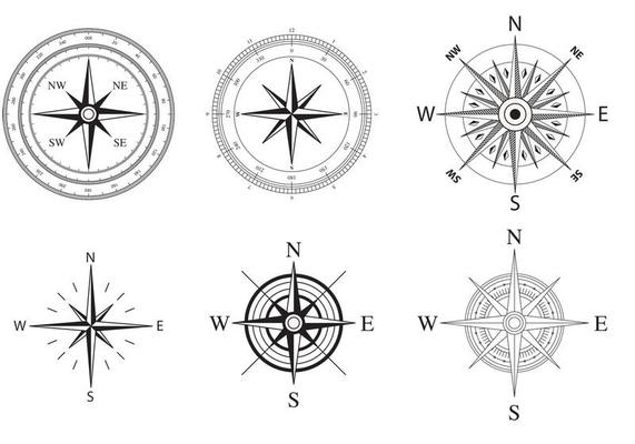 Realistic Compass Illustration Design Vector Download