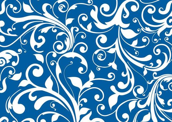 Floral Swirly Vector Background