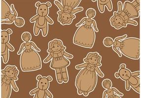 Doll Vector Background
