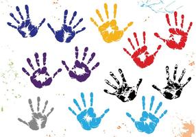 Child Handprint Vectors 