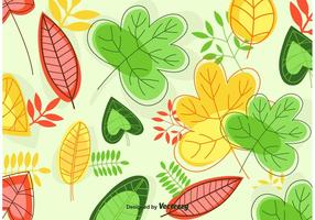 Leaves Background Vector 