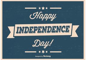 Retro Vintage Independence Day Poster vector