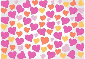 Fun Heart Background Vector 