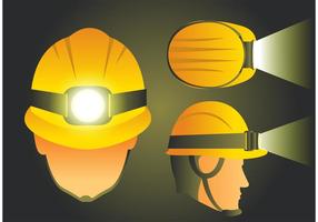 Casco con vectores de luz