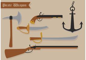 Armas vectoriales piratas vector