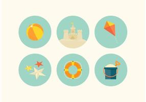 Libre Playa Vector Icon Set