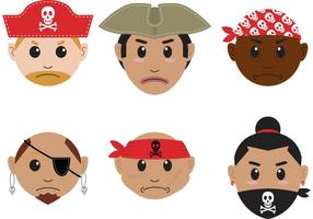 Pirate Head Icon Vectors 