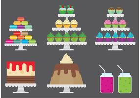 Cupcake Stand Vectors 