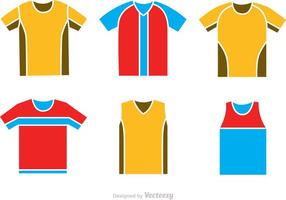 Soccer Jersey Icons Vectors