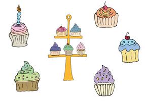 Free Cupcake Stand Vector