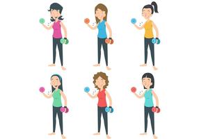 Work Out Ladies Vector