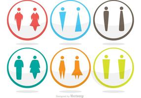 Modern Rest Room Icons Vector Pack