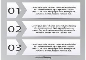 Numbered Text Boxes vector