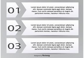 Numbered Text Boxes vector