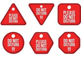 Do Not Disturb Vector Pack 