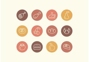 Line Food Vector Icon Set