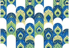 Peacock Pattern Free Vector