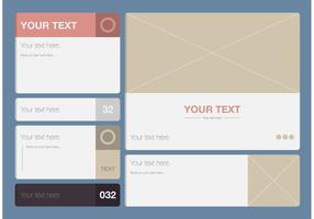 Modern Text Box Template Vector Set