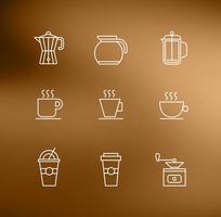 Line Coffee Vector Icons