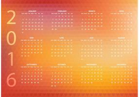 Free Abstract Vector 2016 Polygonal Calendar