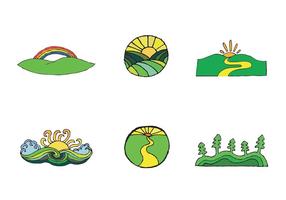 Free Rolling Hills Vector Series